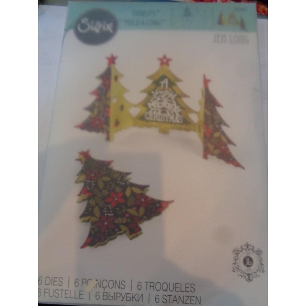 Thinlits DIES Sizzix Fold-A-Long Card Christmas Tree
